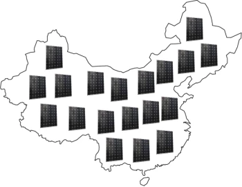 Nagy napelem bővülés Kínában